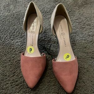 New suede two toned heel. Size 9